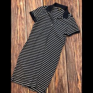 Tommy Bahama S striped polo shirt dress cotton